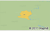 Savanna Style 3D Map of Misso, single color outside