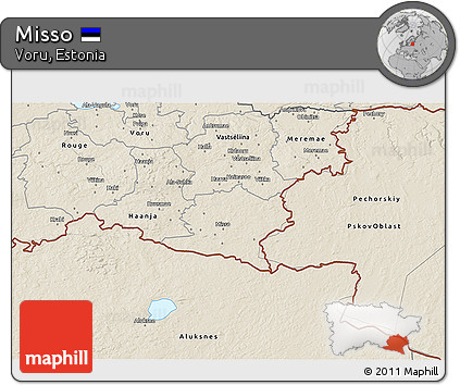 Shaded Relief 3D Map of Misso
