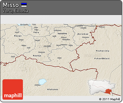 Shaded Relief 3D Map of Misso
