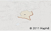 Shaded Relief 3D Map of Misso, lighten, semi-desaturated