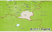 Shaded Relief 3D Map of Misso, physical outside