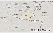 Shaded Relief 3D Map of Misso, semi-desaturated