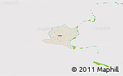 Shaded Relief 3D Map of Misso, single color outside