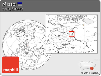 Blank Location Map of Misso