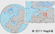 Gray Location Map of Misso, highlighted parent region, within the entire country