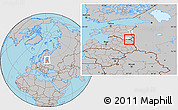 Gray Location Map of Misso, highlighted parent region