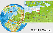 Physical Location Map of Misso, highlighted country