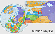 Political Location Map of Misso, highlighted parent region