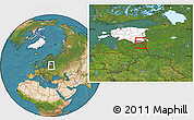 Satellite Location Map of Misso, highlighted country, highlighted parent region
