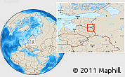 Shaded Relief Location Map of Misso