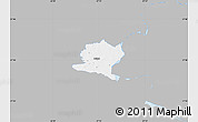 Gray Map of Misso, single color outside