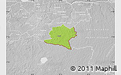 Physical Map of Misso, lighten, desaturated
