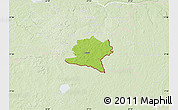 Physical Map of Misso, lighten