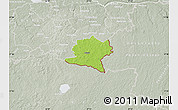 Physical Map of Misso, lighten, semi-desaturated