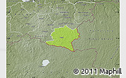 Physical Map of Misso, semi-desaturated