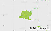 Physical Map of Misso, single color outside