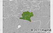 Satellite Map of Misso, lighten, desaturated