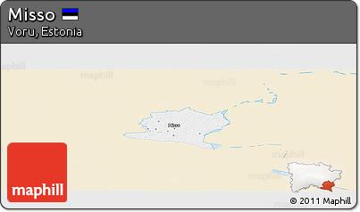 Classic Style Panoramic Map of Misso, single color outside