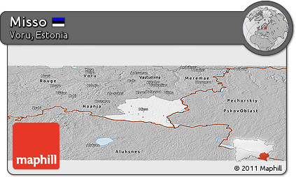 Gray Panoramic Map of Misso