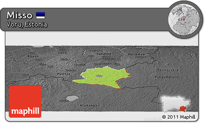 Physical Panoramic Map of Misso, darken, desaturated