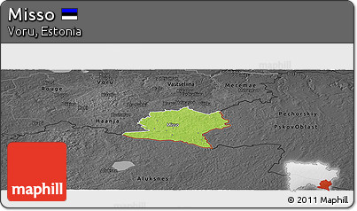 Physical Panoramic Map of Misso, darken, desaturated