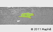Physical Panoramic Map of Misso, desaturated