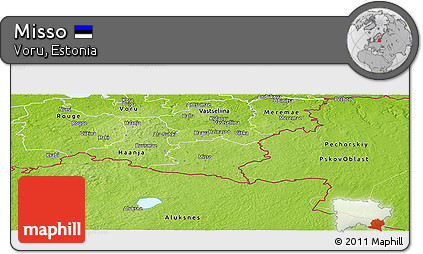 Physical Panoramic Map of Misso