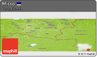 Physical Panoramic Map of Misso