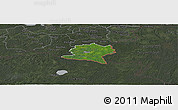 Satellite Panoramic Map of Misso, darken, semi-desaturated