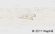 Shaded Relief Panoramic Map of Misso, lighten