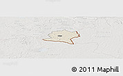 Shaded Relief Panoramic Map of Misso, lighten, semi-desaturated