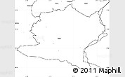 Blank Simple Map of Misso