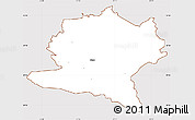Classic Style Simple Map of Misso, cropped outside
