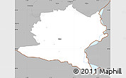 Gray Simple Map of Misso
