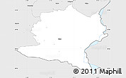 Silver Style Simple Map of Misso