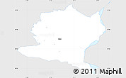 Silver Style Simple Map of Misso, single color outside