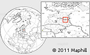 Blank Location Map of Moniste, highlighted parent region