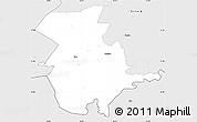 Silver Style Simple Map of Moniste