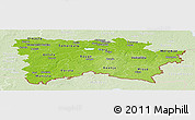Physical Panoramic Map of Voru, lighten