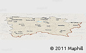 Shaded Relief Panoramic Map of Voru, lighten