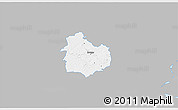 Gray 3D Map of Rouge, single color outside