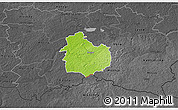 Physical 3D Map of Rouge, darken, desaturated