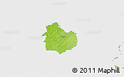 Physical 3D Map of Rouge, single color outside