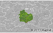 Satellite 3D Map of Rouge, lighten, desaturated