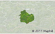 Satellite 3D Map of Rouge, lighten