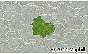 Satellite 3D Map of Rouge, lighten, semi-desaturated