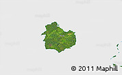 Satellite 3D Map of Rouge, single color outside