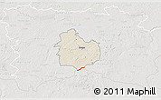 Shaded Relief 3D Map of Rouge, lighten, semi-desaturated