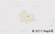 Shaded Relief 3D Map of Rouge, single color outside