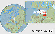 Savanna Style Location Map of Rouge, highlighted country, highlighted parent region, within the entire country, hill shading